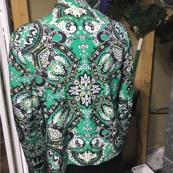 Chico’s Green, Black, White Blazer - Picture 4 of 11